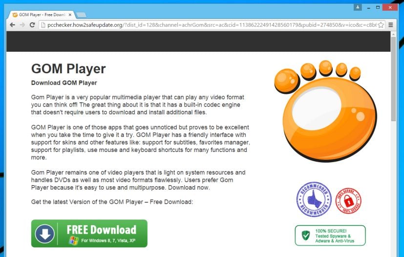 Remove Download GOM Player Pop-up Virus (Free Guide)